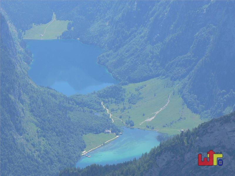 K&ouml;nigssee (603m) und Obersee (613m)